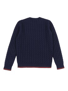 GUCCI KIDS J L/S CREW NECK WO CABLE ST W/