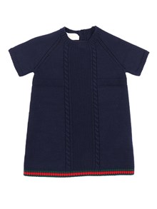 GUCCI KIDS B S/S DRESS WO PLAIN ST W/CABL