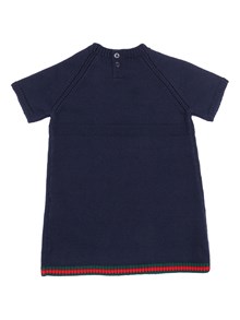 GUCCI KIDS B S/S DRESS WO PLAIN ST W/CABL