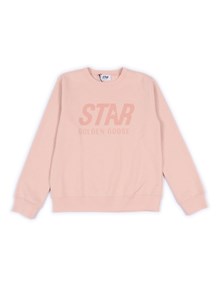 Golden Goose STAR GIRL'S CREWNECK REGULAR SWEATSHIRT NEW LOGO PRINT