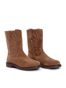 Golden Goose WISH STAR BIKER SUEDE LEATHER AND EMBROIDERY UPPER