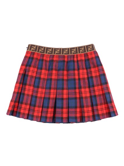 Fendi Jr TARTAN SKIRT