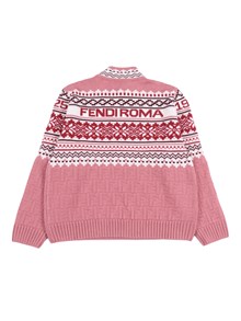 Fendi Jr NORWEGIAN WOOL CREWNECK SWEATER