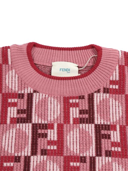 Fendi Jr FF DAMA CREWNECK SWEATER