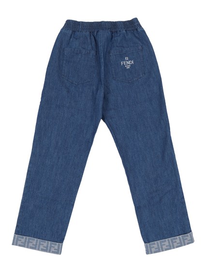 Fendi Jr LIGHT DENIM PANTS