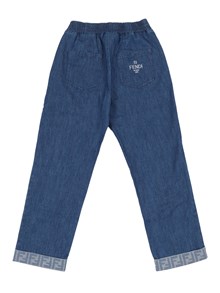 Fendi Jr LIGHT DENIM PANTS