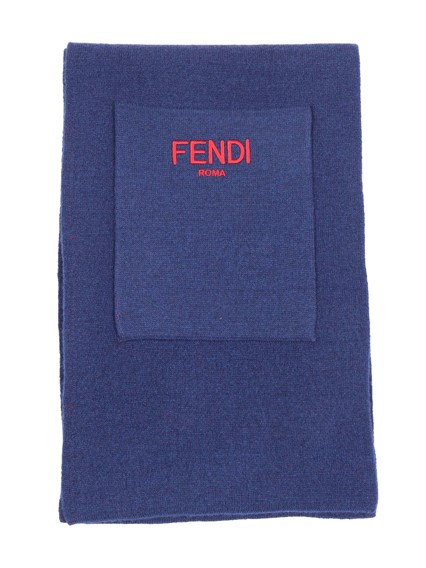 Fendi Jr DOUBLE FF REVERSIBLE SCARF