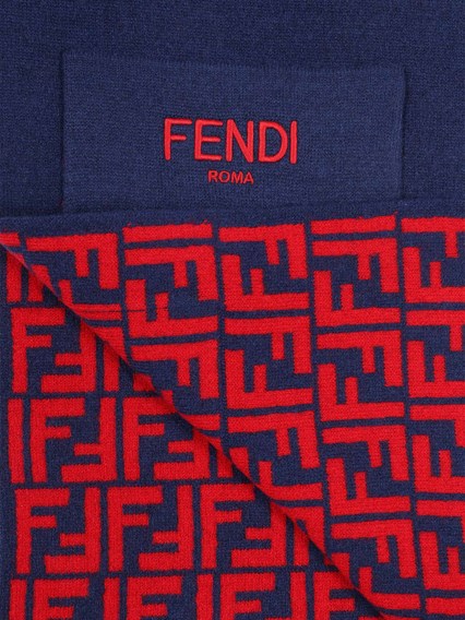 Fendi Jr DOUBLE FF REVERSIBLE SCARF