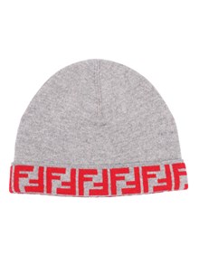 Fendi Jr JUNIOR BEANIE FF REVERSIBILE