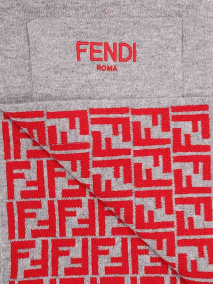 Fendi Jr DOUBLE FF REVERSIBLE SCARF