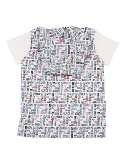 Fendi Jr T-SHIRT POPELINE FF AN