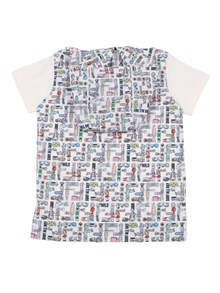 Fendi Jr T-SHIRT POPELINE FF AN