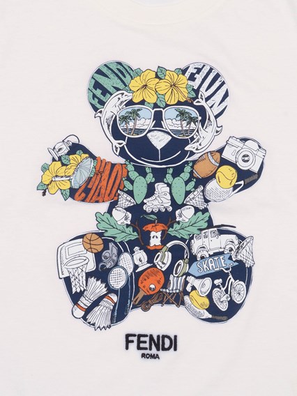 Fendi Jr T-SHIRT JERSEY TINTO