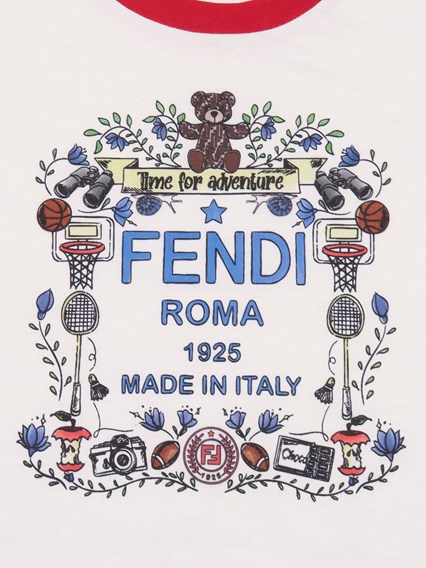 Fendi Jr T-SHIRT JERSEY TINTO