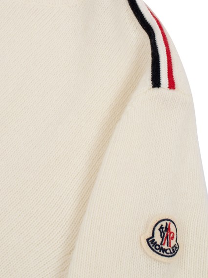 Moncler Enfant WHITE CREW NECK
