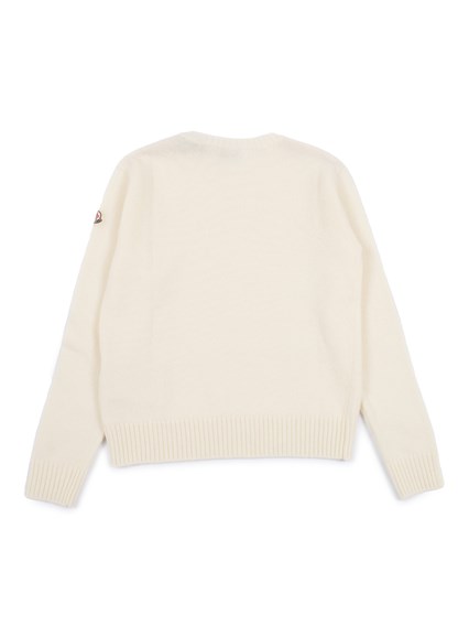 Moncler Enfant WHITE CREW NECK