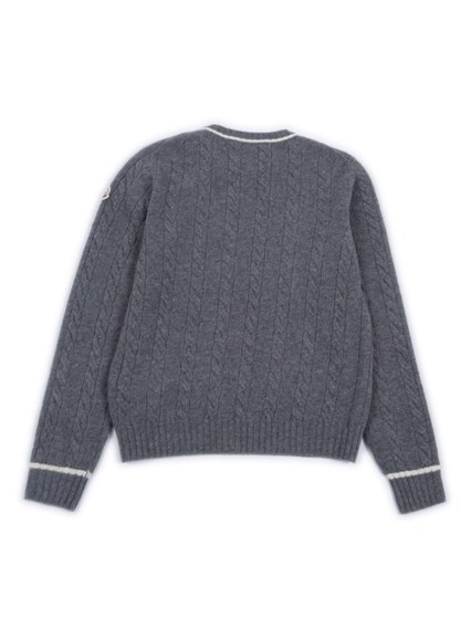 Moncler Enfant MEDIUM GREY CREW NECK
