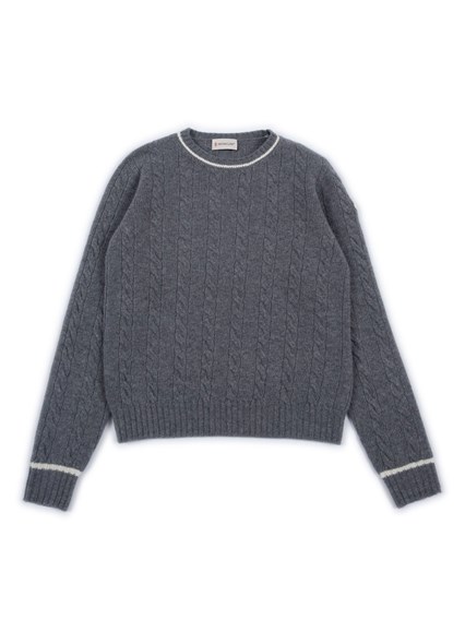 Moncler Enfant MEDIUM GREY CREW NECK