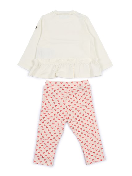 Moncler Baby OPEN WHITE KNITWEAR CLOTHING ENSEMBLE