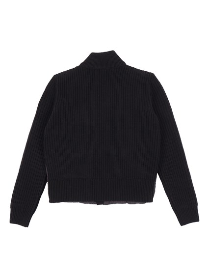 Moncler Enfant BLACK CARDIGAN