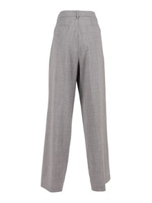 FABIANA FILIPPI BISTRETCH WOOL WIDE LEG TROUSERS WITH FILO DIAMANTE DETAIL