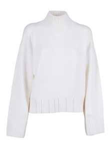 FABIANA FILIPPI MERINO WOOL CROPPED TURTLE NECK SWEATER