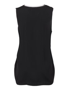 FABIANA FILIPPI ENVER SATIN FRONT BACK TOP WITH FILO DIAMANTE DETAIL