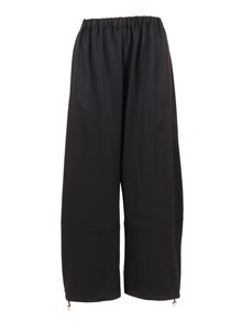 FABIANA FILIPPI FELTED WOOL JERSEY OVERSIZE JOGGING TROUSERS