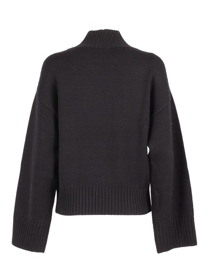 FABIANA FILIPPI MERINO WOOL CROPPED TURTLE NECK SWEATER