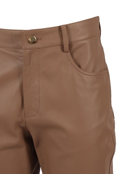 FABIANA FILIPPI SOFT LAMBSKIN BOOTCUT TROUSERS