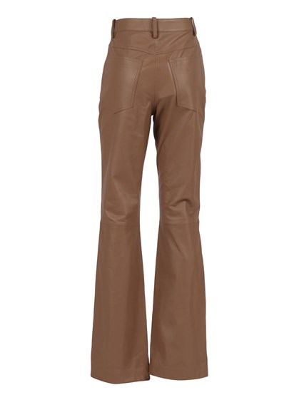 FABIANA FILIPPI SOFT LAMBSKIN BOOTCUT TROUSERS