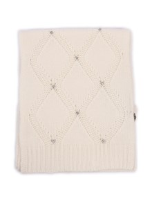 Kangra Cashmere SCIARPA LOSANGHE + RICAMO  CABOUCON