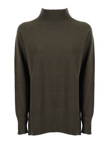 Kangra Cashmere CRATER NECK SWEATER WITH RAGLAN SLEEVES AND VENTS