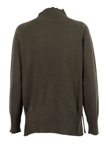 Kangra Cashmere CRATER NECK SWEATER WITH RAGLAN SLEEVES AND VENTS