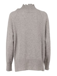 Kangra Cashmere CRATER NECK SWEATER WITH RAGLAN SLEEVES AND VENTS
