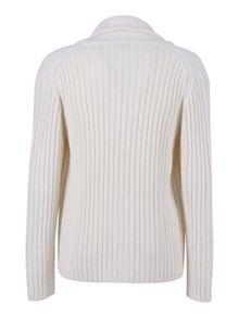 Kangra Cashmere CABLE KNITTED AND RIBBED SHAWL JACKET WITH POCKETS