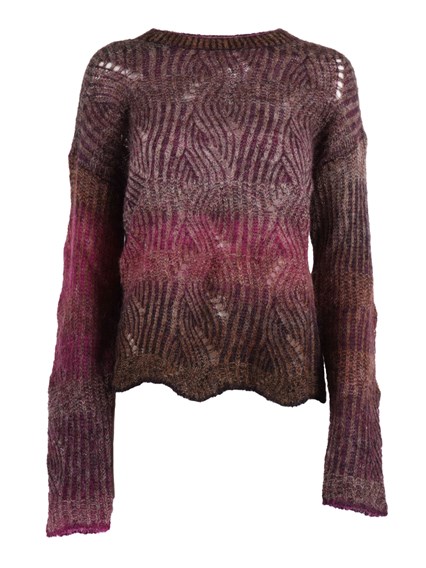 Kangra Cashmere CREW NECK SWEATER WITH SHADES EFFECT