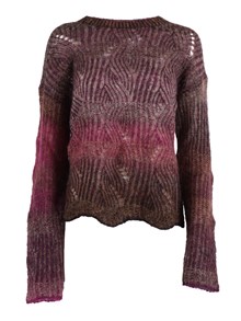 Kangra Cashmere CREW NECK SWEATER WITH SHADES EFFECT