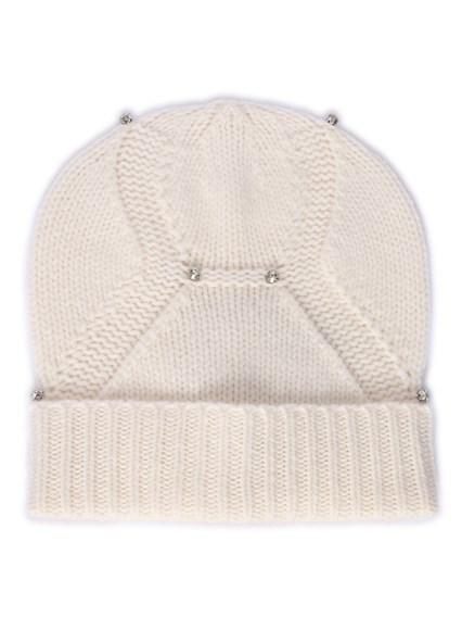 Kangra Cashmere HAT WITH CABOUCON EMBROIDERY