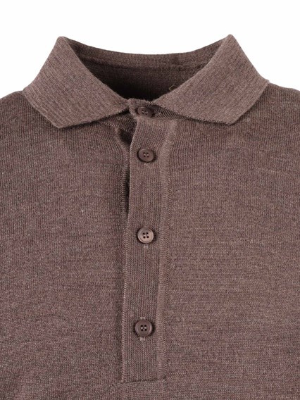 Kangra Cashmere POLO CON BOTTONI RASATA CALATA