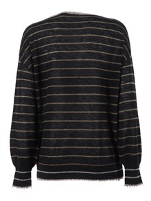 Kangra Cashmere BOAT NECK SWEATER WITH FRINGED DETAILS