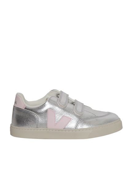 Veja SMALL V-12 LEATH SILVER_LASSI SNEAKERS