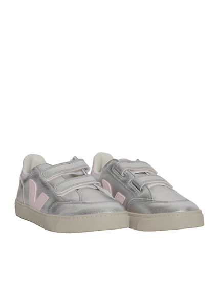 Veja SMALL V-12 LEATH SILVER_LASSI SNEAKERS