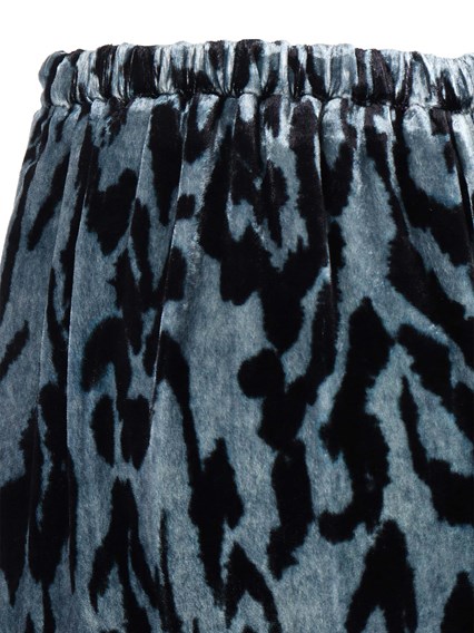 FORTE FORTE pantalone velluto stampa "moiree"