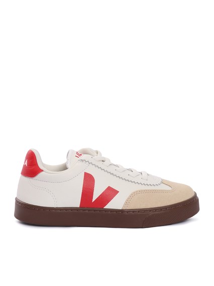 Veja SMALL VOLLEY O.T. WHITE_PEKIN_BARK SNEAKERS