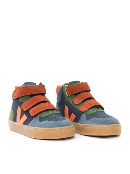 Veja SMALL V-10 MID SUEDE NAUT_FURY_NAT
