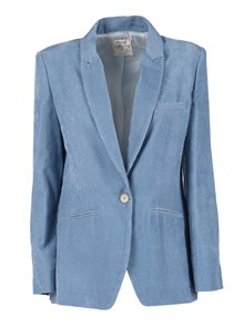 FORTE FORTE striped velvet essential jacket