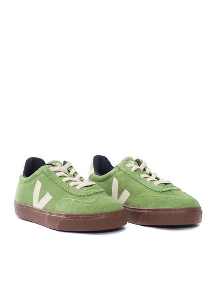 Veja SMALL VOLLEY SUEDE KIWI_PIER_BARK SNEAKERS