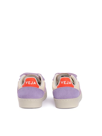 Veja SMALL V-10 LEATH CASHEW_MULT-ORCHID SNEAKERS