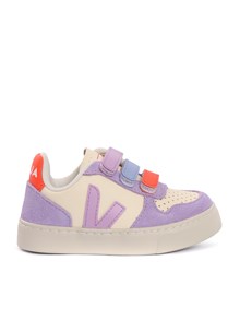 Veja SMALL V-10 LEATH CASHEW_MULT-ORCHID